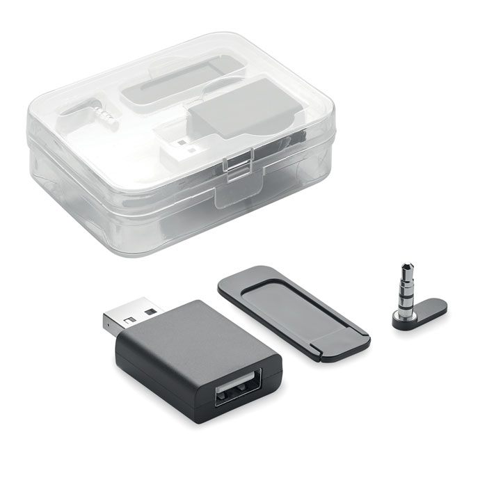 Blocker kamery/danych/dźwięku - Czarny