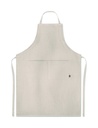Fartuch regulowany z konopi MO6164-13 - Bezowy