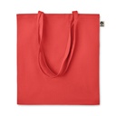 Torba na zakupy z bawelny org. MO6189-05 - Czerwony