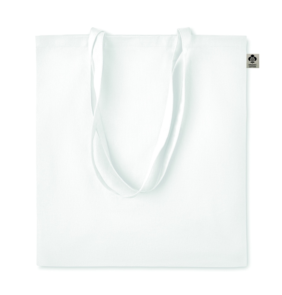 Torba na zakupy z bawelny org. MO6189-06 - Bialy