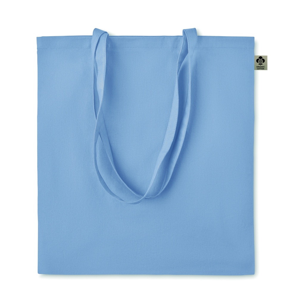 Torba na zakupy z bawelny org. MO6189-66 - Baby Blue