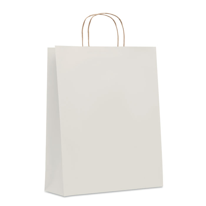 Duza papierowa torba MO6174-06 - Bialy