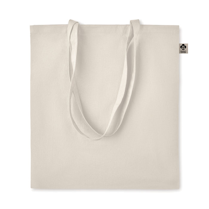 Torba na zakupy z bawelny org. MO6190-13 - Bezowy