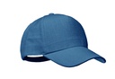 5-PANEL CZAPKA Z KONOPI 370G MO6176-04 - Niebieski