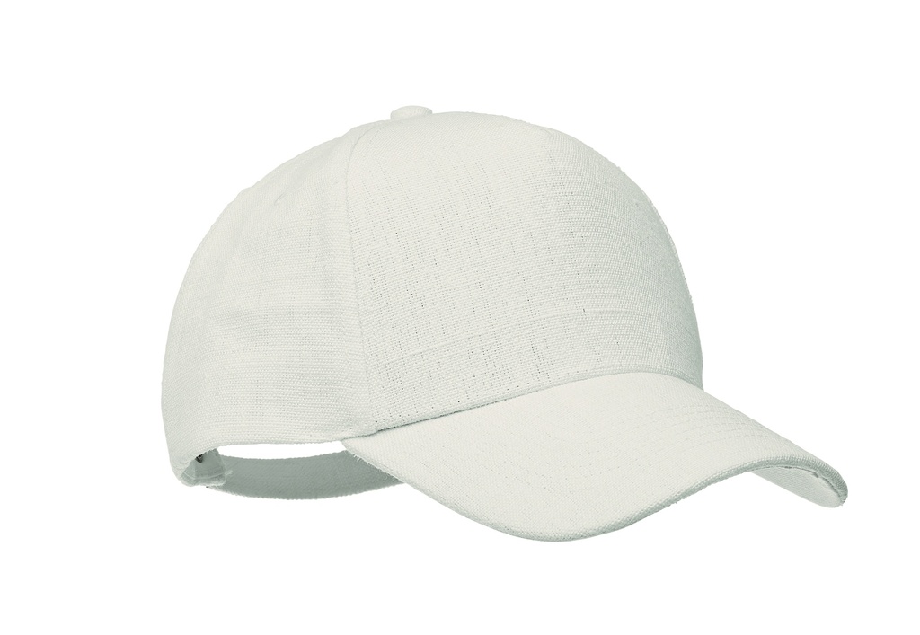 Czapka z daszkiem z konopi MO6176-13 - Bezowy