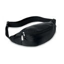 Saszetka biodrowa 210D RPET MO6213-03 - Czarny
