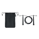 Skakanka z etui RPET MO6217-03 - Czarny