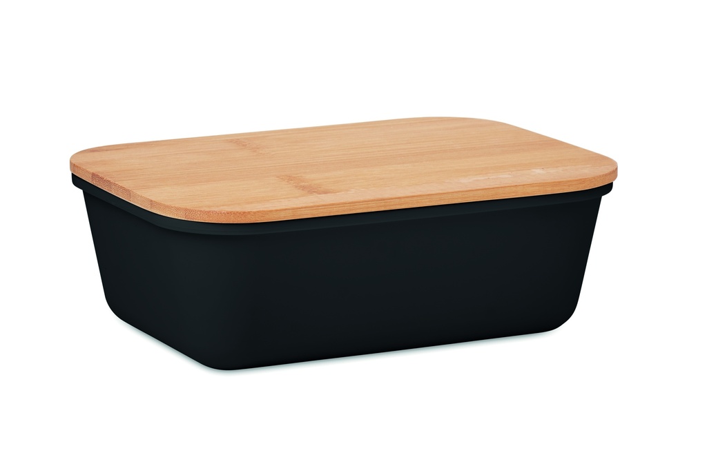 Lunchbox z bambusowa pokrywka MO6240-03 - Czarny