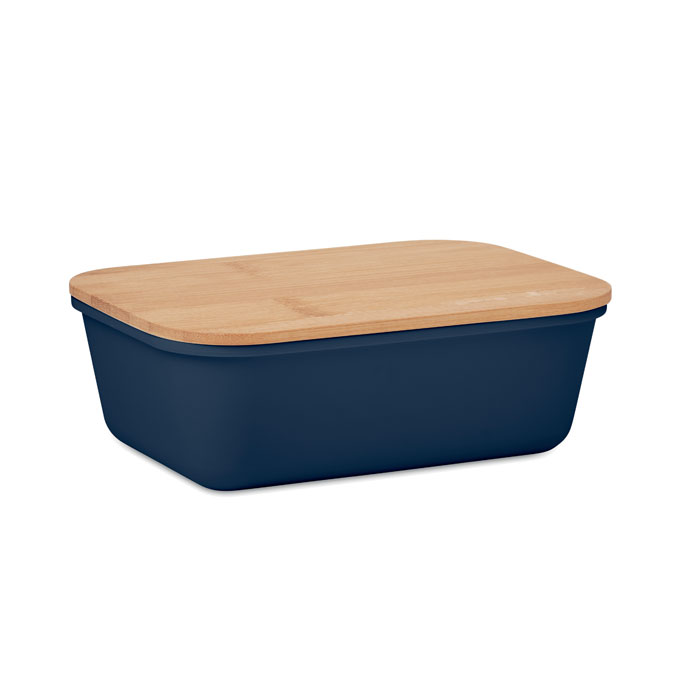Lunchbox z bambusowa pokrywka MO6240-85 - Francuski Granat