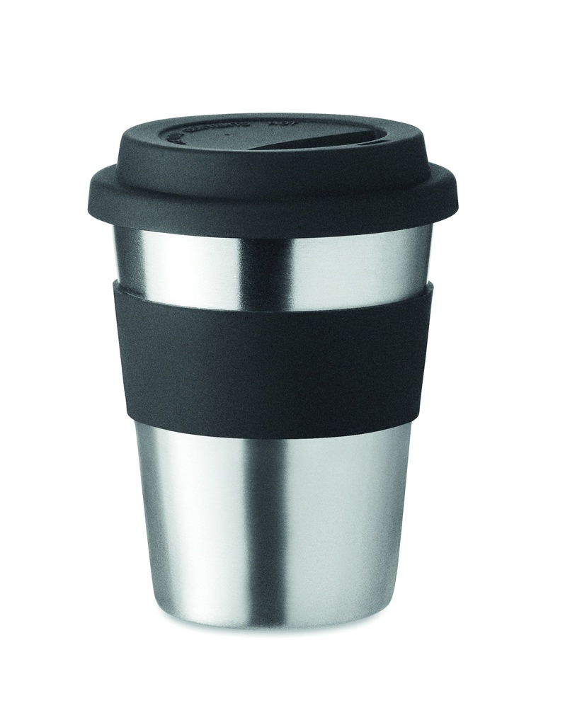 Kubek, stal nierdzewna 350ml MO6257-03 - Czarny