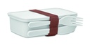 Lunchbox ze sztuccami MO6254-06 - Bialy