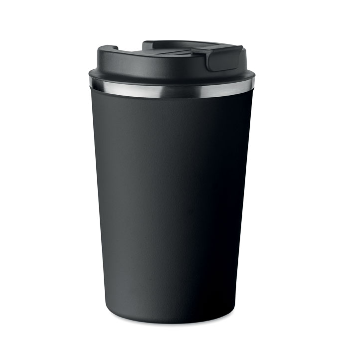 Dwuscienny kubek 350 ml MO6276-03 - Czarny