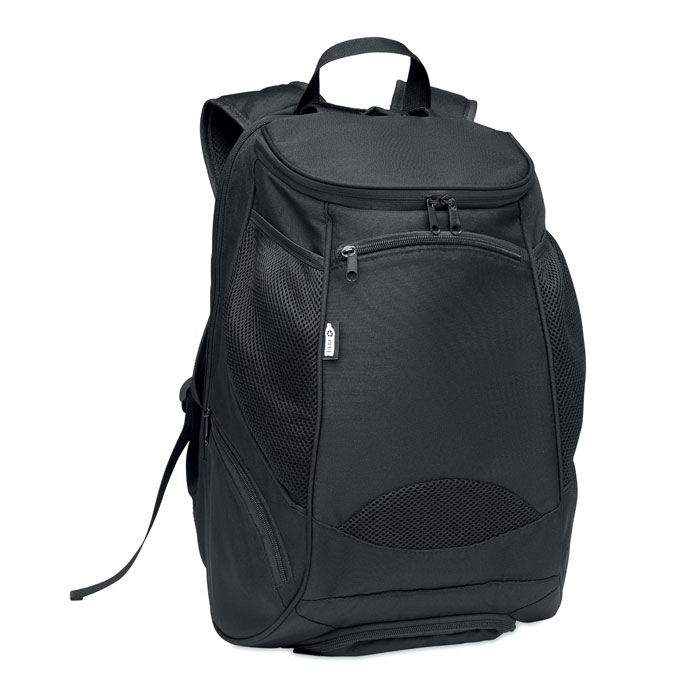 Plecak sportowy 600D RPET MO6325-03 - Czarny