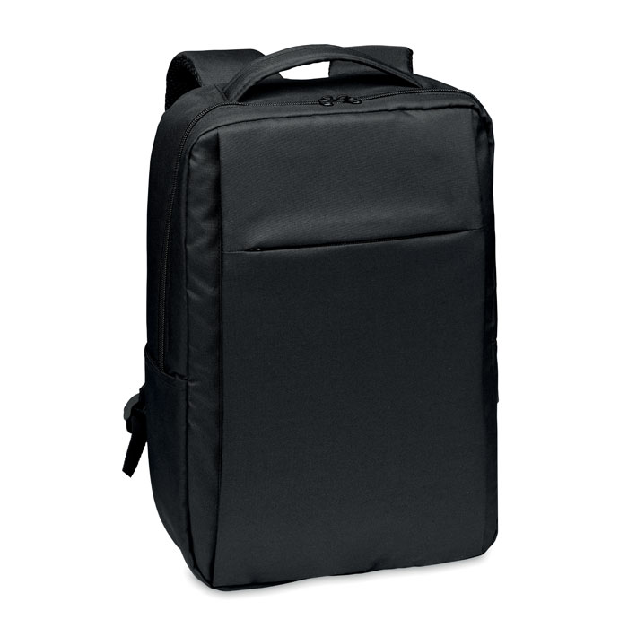 Plecak na komputer z 300D RPET MO6328-03 - Czarny