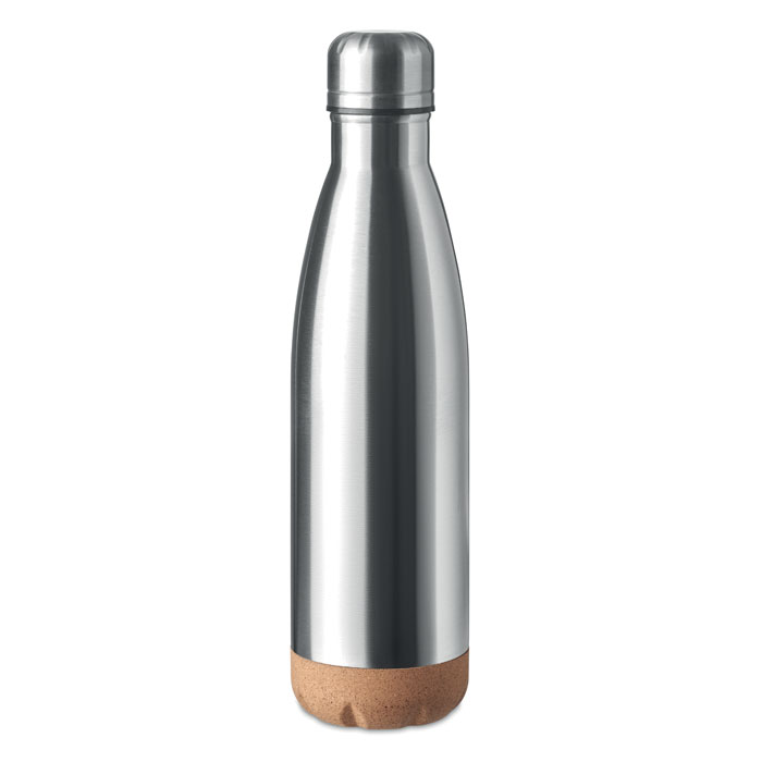 Dwuscienna butelka 500 ml MO6313-16 - Srebrny Mat