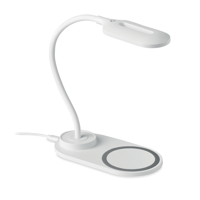 Lampka biurkowa/ladowarka 10W MO6349-06 - Bialy