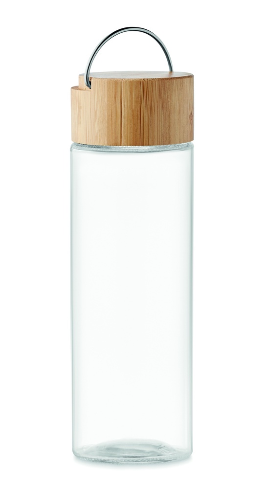 Butelka 500ml, bamb. pokrywka MO6413-22 - Przezroczysty