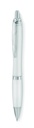 Długopis z RPET - Przezroczysty Bialy