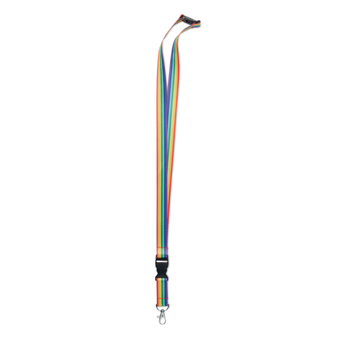 Teczowa smycz RPET MO6423-99 - Wielokolorowy