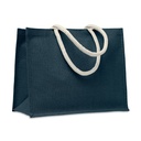 Torba jutowa, baweln. uchwyt MO6443-04 - Niebieski