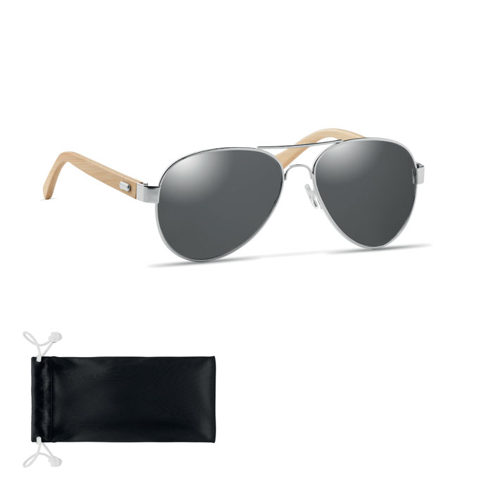 Bambusowe okulary przeciwslon. MO6450-03 - Czarny