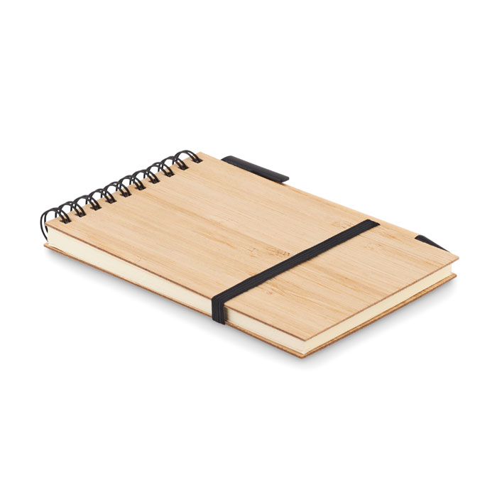 Zestaw notesow bambusowych A6 MO6528-03 - Czarny