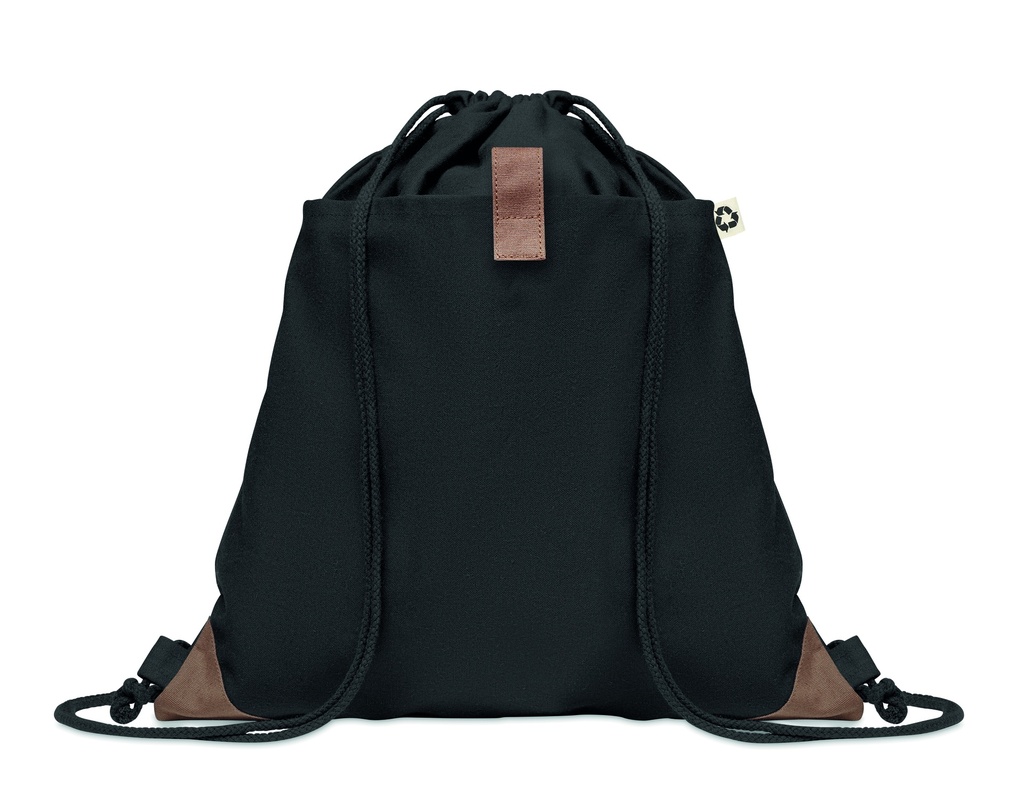 Torba z bawelny z recyklingu MO6550-03 - Czarny