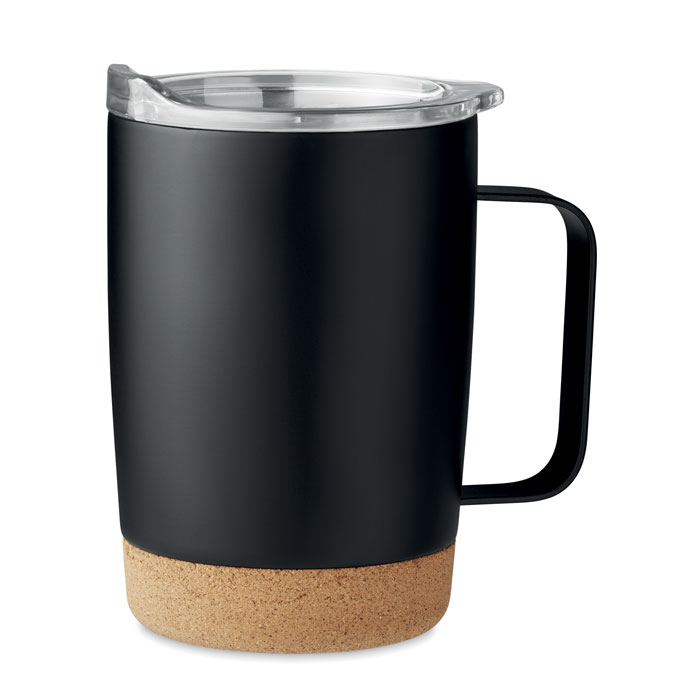Kubek z podwojna scianka 300ml MO6533-03 - Czarny