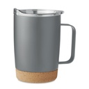 Kubek z podwojna scianka 300ml MO6533-07 - Szary