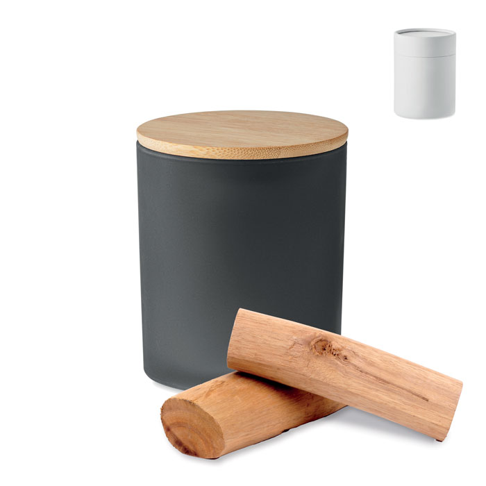 Świeca woskowa roślinna 120 gr - Czarny