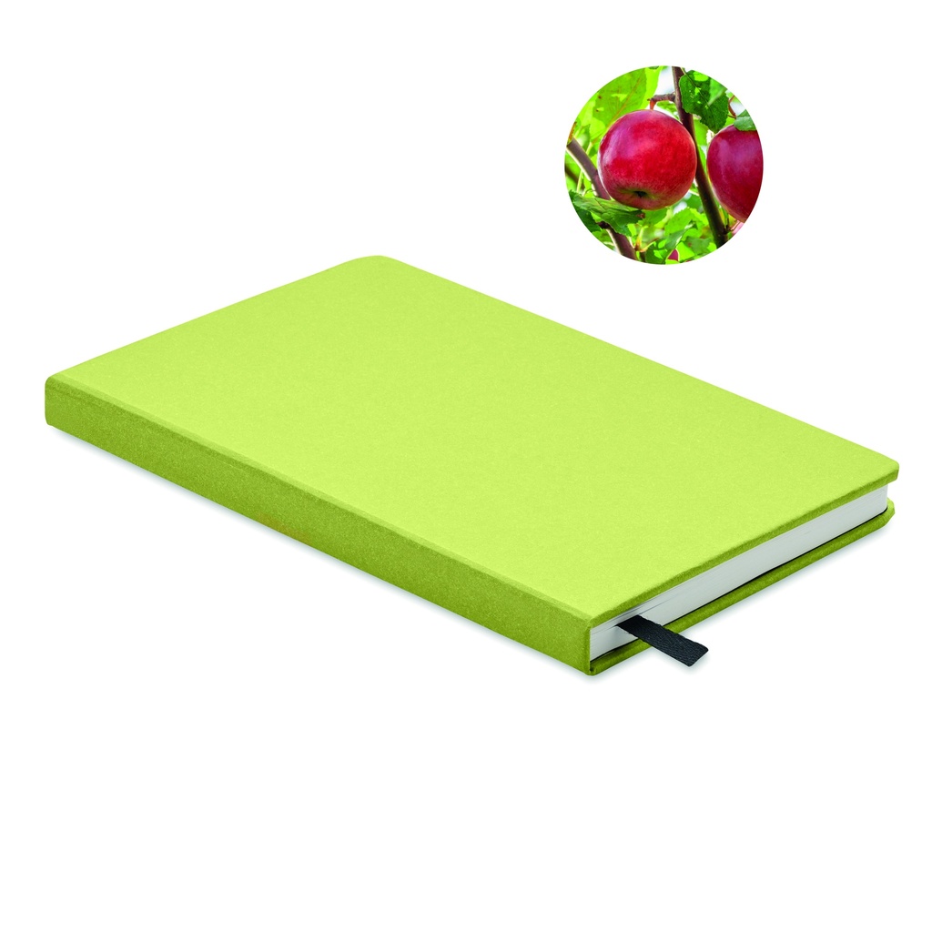 Zeszyt A5 z recyklingu MO6689-48 - Limonka