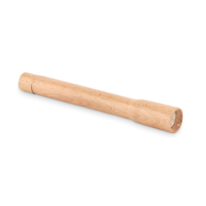 Drewniana latarka z lampka COB MO6695-40 - Drewna