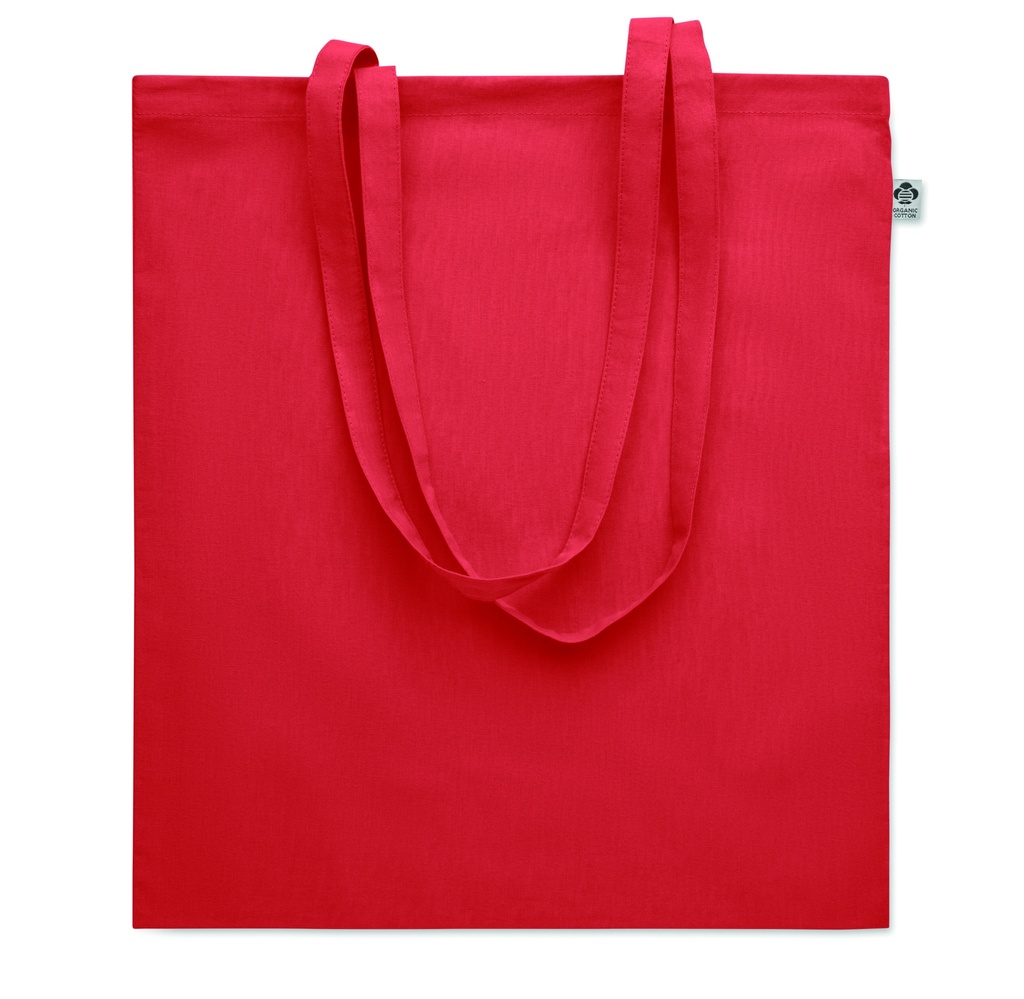 Torba z bawelny organicznej MO6711-05 - Czerwony