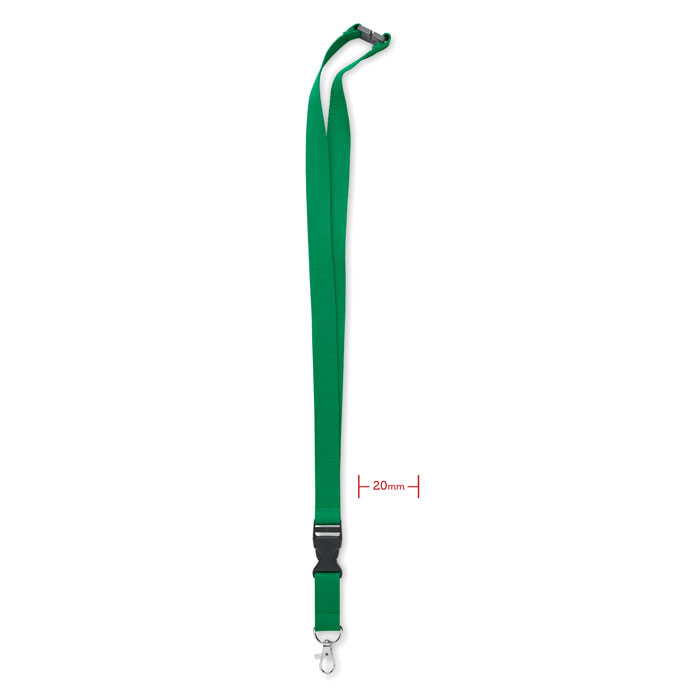 Smycz  bawelniana 20mm MO6708-09 - Zielony