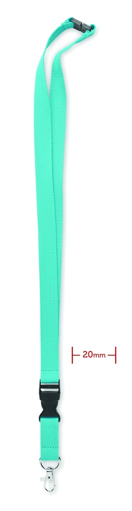 Smycz bawełniana 20mm - Turkusowy