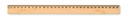Linijka bambusowa 30 cm MO6725-40 - Drewna