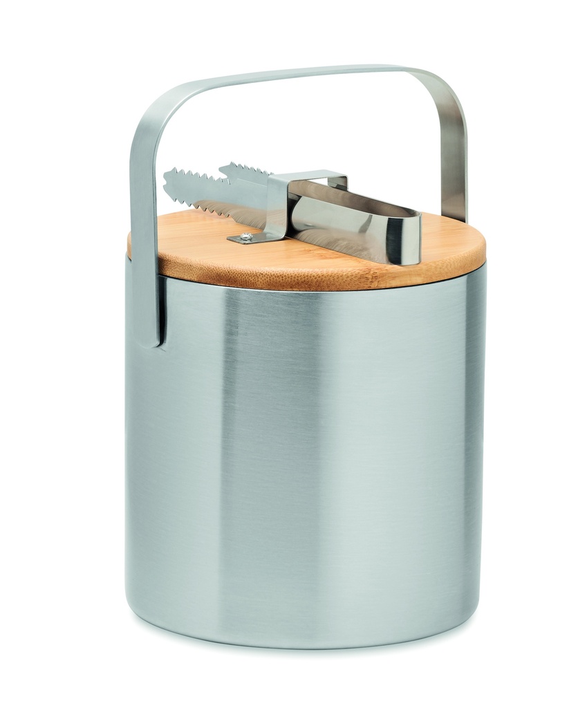 Dwuscienny kubelek na lod 1,2L MO6741-16 - Srebrny Mat