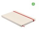 Zeszyt A5 karton z recyklingu MO6743-05 - Czerwony