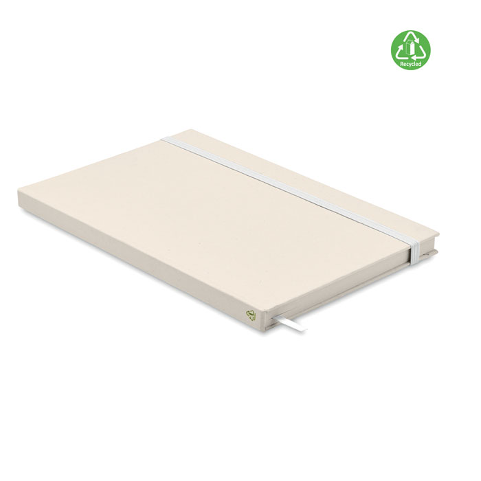 Zeszyt A5 karton z recyklingu MO6743-06 - Bialy