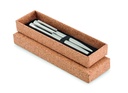 Stalowe dlugopisy z recyklingu MO6795-16 - Srebrny Mat