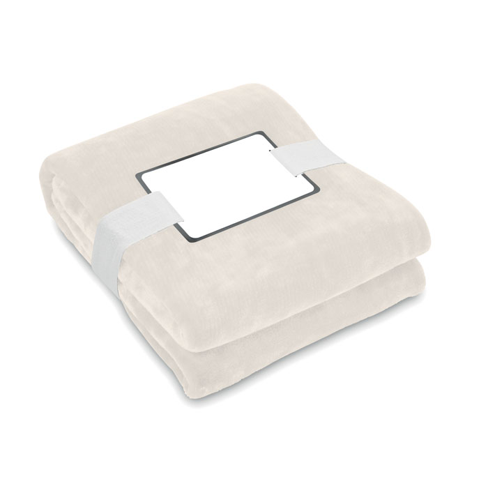 Koc polarowy RPET 280 gr/m² MO6804-13 - Bezowy