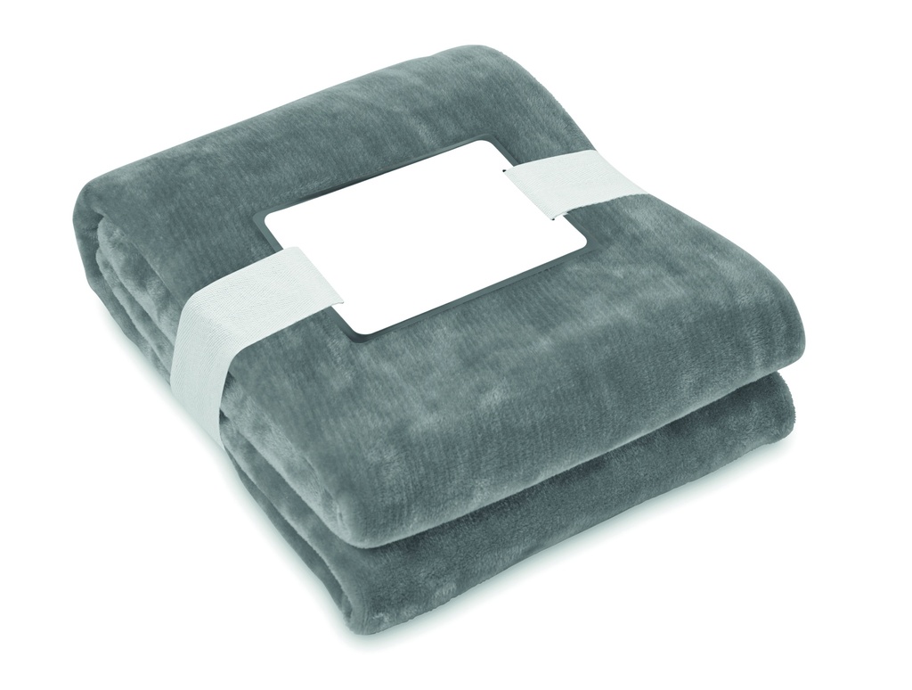 Koc polarowy RPET 280 gr/m² MO6804-15 - Kamienny Szary