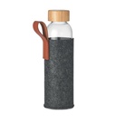 Szklana butelka 500 ml MO6800-15 - Kamienny Szary