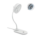 Wentylator biurkowy z lampka MO6810-06 - Bialy