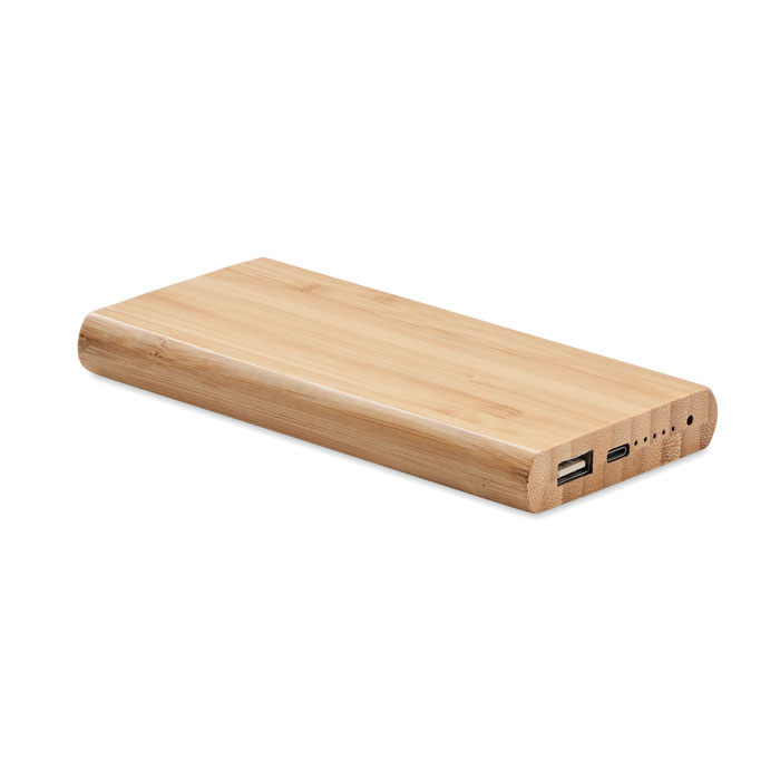 Bambusowy power bank 6000 mAh MO6815-40 - Drewna