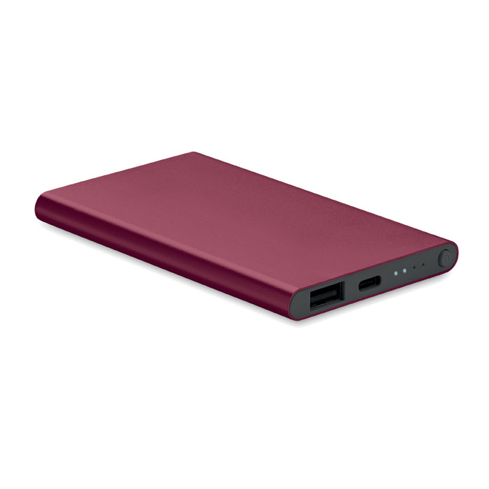 Power Bank 4000 mAh typ C MO6825-02 - Burgund