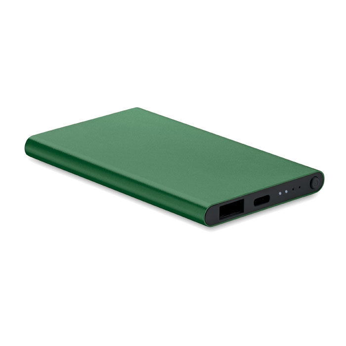 Power Bank 4000 mAh typ C - Ciemnozielony