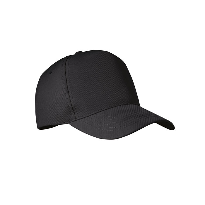 5-panel czapka z rpet 210g MO6831-03 - Czarny
