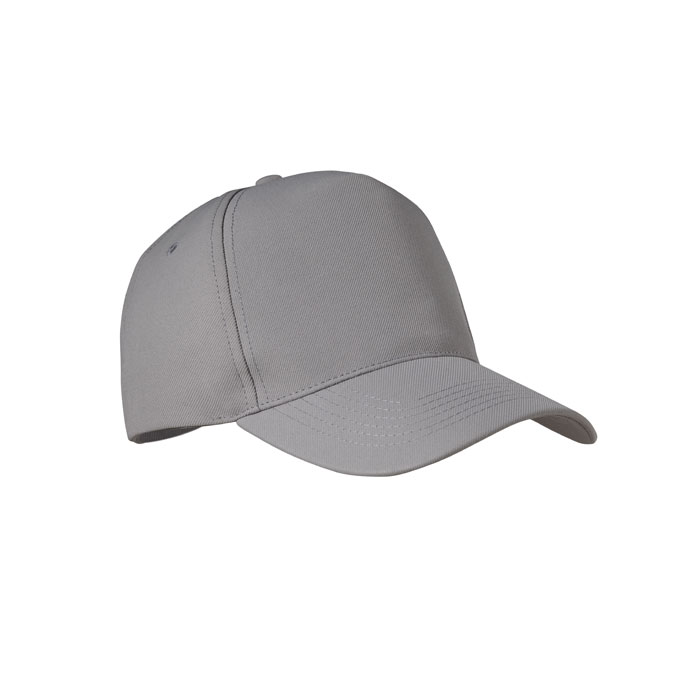 5-panel czapka z rpet 210g MO6831-07 - Szary