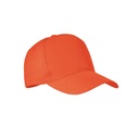 5-panel czapka z rpet 210g MO6831-10 - Pomaranczowy